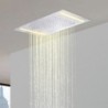 Rain Mixer LED sprchová hlavice Montovaná na strop Luxusní 110V~220V Ovládání vypínače střídavého vypnutí vody Energeticky úsporná LED chromová sprchová baterie