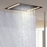 Matně černá koupelnová baterie Dešťová sprcha Kompletní LED sprchová hlavice Ti PVD design Dešťová sprchová hlavice Stropní sprchová hlavice Sprchová baterie