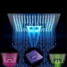 400*400 cm Termostatická dešťová sprcha 3 funkce Led sprchové hlavice 16palcová dešťová sprchová hlavice Stropní čtvercová Spa Vodopád Sprchy Panelová sprchová baterie